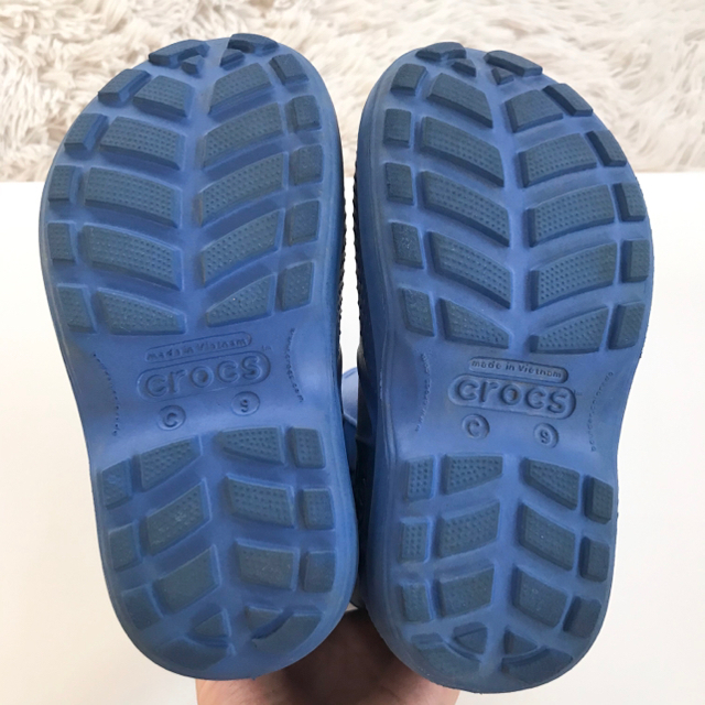 crocs(クロックス)のクロックスの長靴　レインブーツ　ブルー　16.5cm キッズ/ベビー/マタニティのキッズ靴/シューズ(15cm~)(長靴/レインシューズ)の商品写真