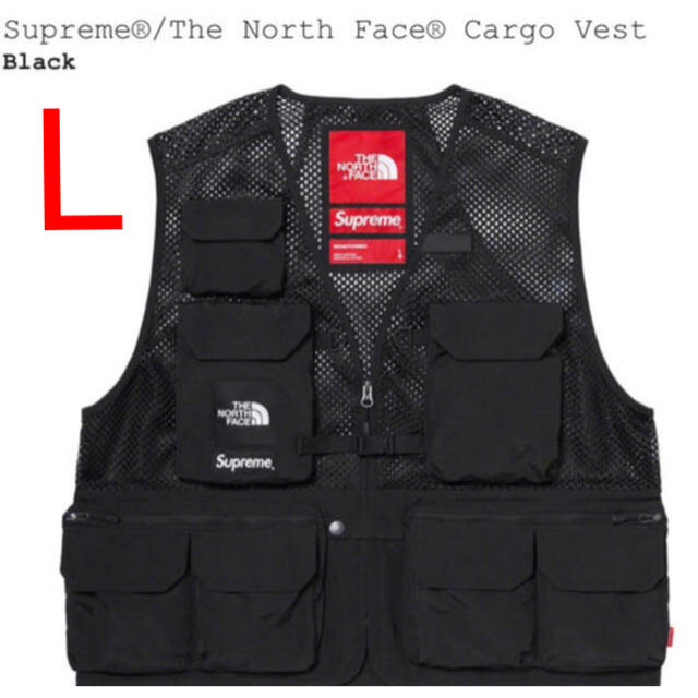supreme the north face cargo vest L