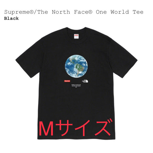 supreme one world tee Mトップス