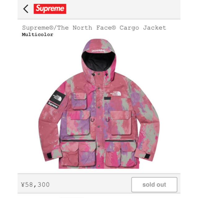 Supreme(シュプリーム)のSupreme The North Face Cargo Jacket S メンズのジャケット/アウター(マウンテンパーカー)の商品写真