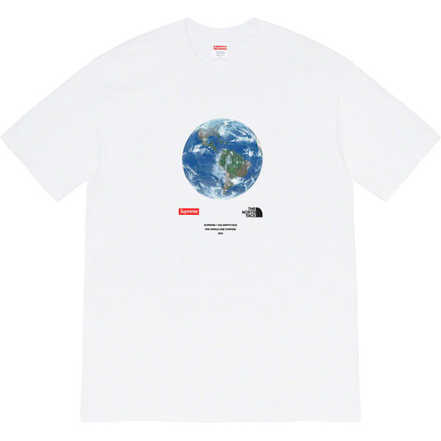 supreme north face one world White M