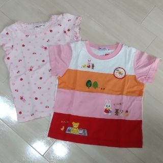 ミキハウス(mikihouse)のmikihouse 女の子 子供服 Tシャツ２枚セット(Tシャツ/カットソー)