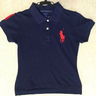 ラルフローレン(Ralph Lauren)のRalph Lauren ラルフ ポロシャツ S 紺×赤/ポロ、フレッド、トミー(ポロシャツ)