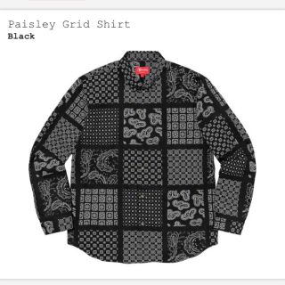 シュプリーム(Supreme)のM Supreme Paisley Grid Shirt シャツ ペイズリー(シャツ)