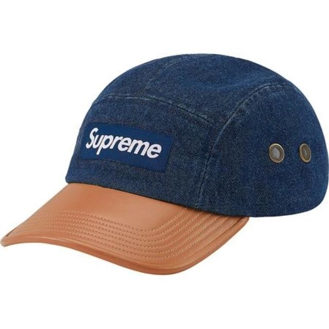 Supreme 2-Tone Denim Camp Cap Brown帽子