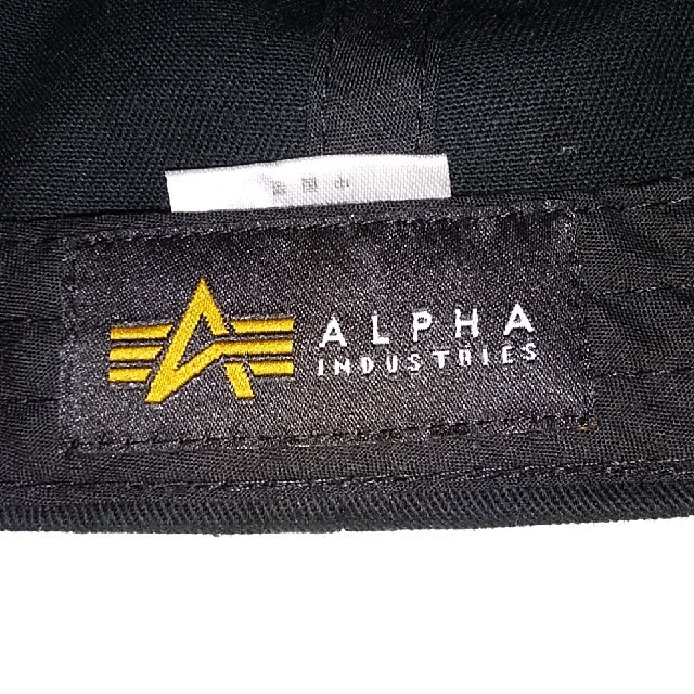 ALPHA INDUSTRIES(アルファインダストリーズ)のアルファ  キャップ  ブラック メンズの帽子(キャップ)の商品写真