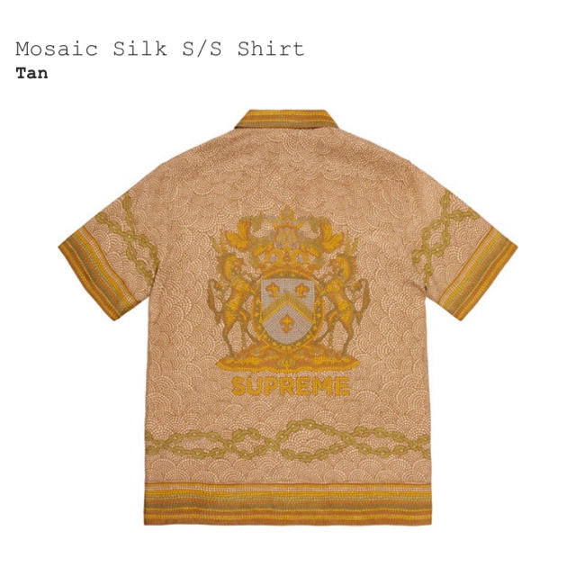 supreme Mosaic Silk S/S Shir シュプリーム tan