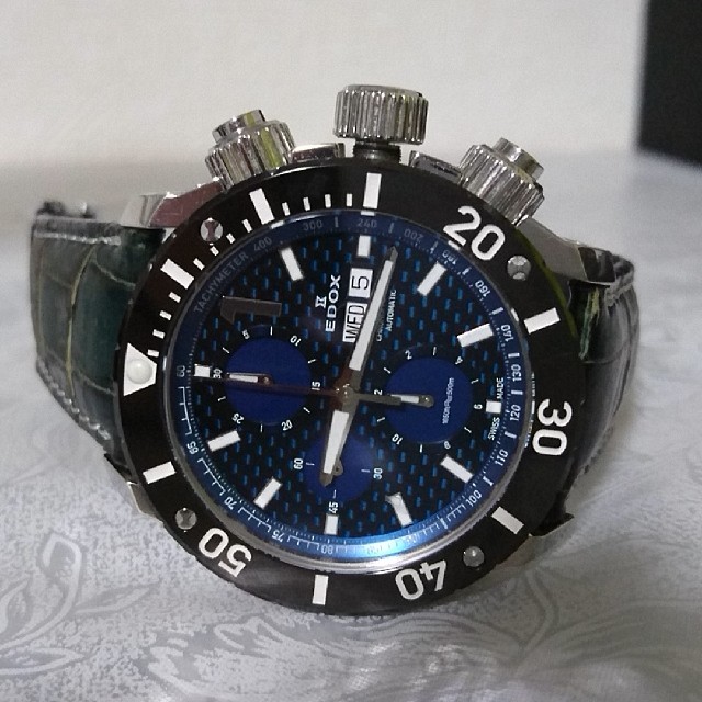 EDOX   クラス1 クロノオフショア 01114-3-BUIN-L 自動巻