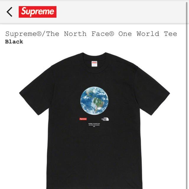 supreme north face one world tee LTシャツ/カットソー(半袖/袖なし)