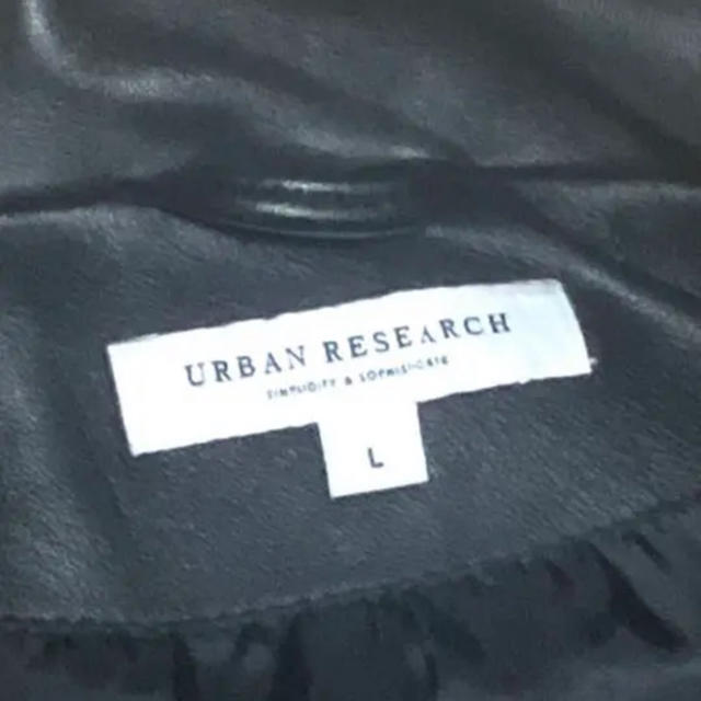 URBAN RESEARCH(アーバンリサーチ)のUKラムレザー ダブルライダース　手越　アーバンリサーチ　手越祐也　news メンズのジャケット/アウター(ライダースジャケット)の商品写真