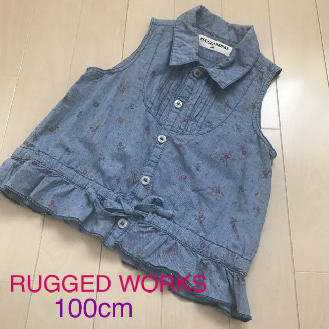 RUGGEDWORKS(ラゲッドワークス)のラゲッドワークス　シャツ　100cm キッズ/ベビー/マタニティのキッズ服女の子用(90cm~)(Tシャツ/カットソー)の商品写真