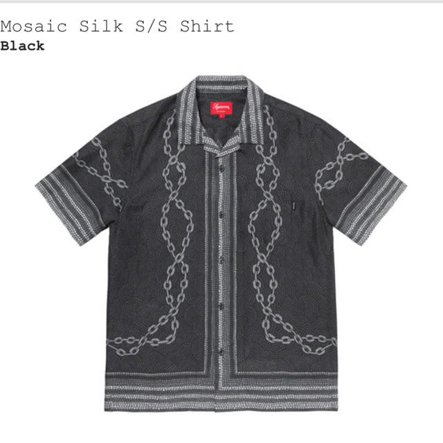 supreme Mosaic silk s/s Shirt Tan | chaofightshop.com