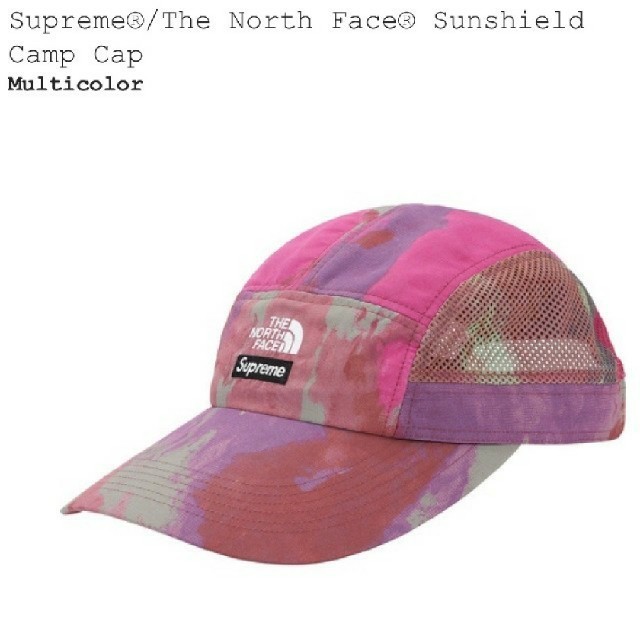 supreme NORTH FACE　camp cap マルチカラー帽子