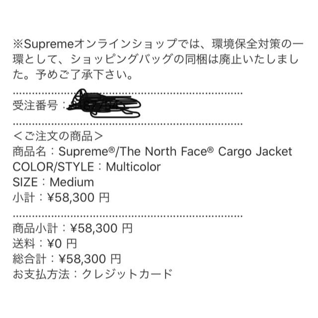 Supreme(シュプリーム)のSupreme THE NORTH FACE cargo jacket Mサイズ メンズのジャケット/アウター(マウンテンパーカー)の商品写真