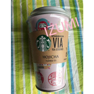 スターバックスコーヒー(Starbucks Coffee)のスターバックス  東京界隈限定 ピンク 缶入り ほうじ茶(茶)