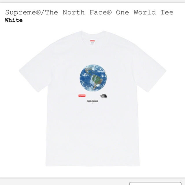 Tシャツ/カットソー(半袖/袖なし)supreme the north face one world tee