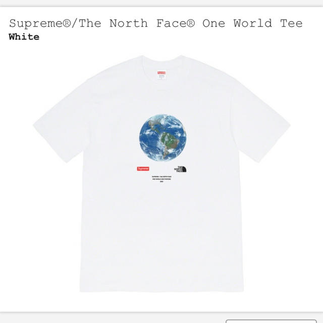 supreme the north face one world tee