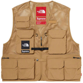 シュプリーム(Supreme)のsupreme the north face xl ゴールド(ベスト)