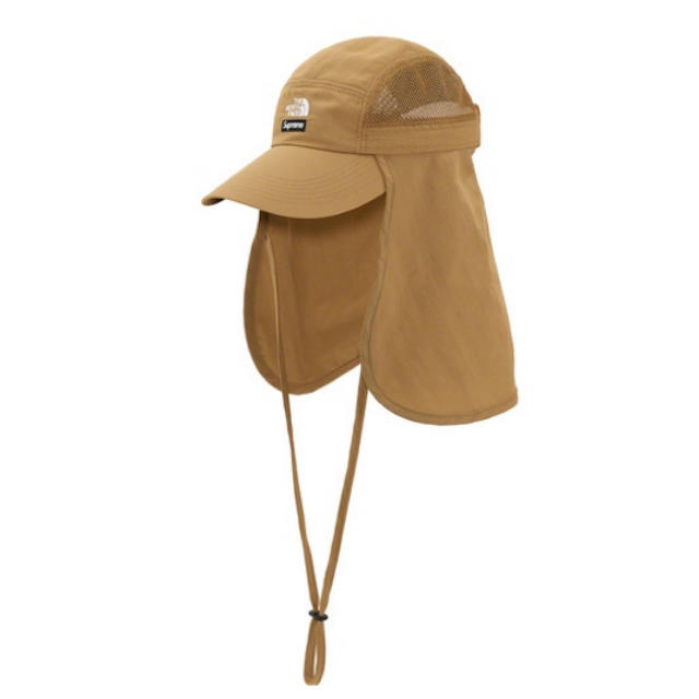 supreme ノースフェイス サンシェードキャンプキャップ ゴールド 2022年春の