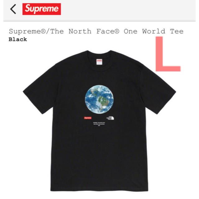 Supreme®/The North Face® One World Tee L