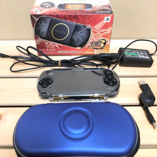 プレイステーションポータブル(PlayStation Portable)のPSP 3000 本体　モンハン仕様限定品　美品　箱付き(携帯用ゲーム機本体)