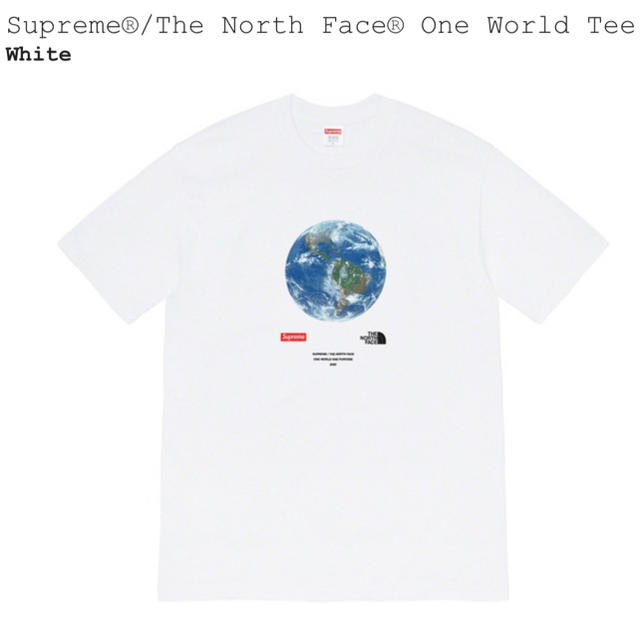 Supreme®/The North Face® One World TeeWhiteSIZE