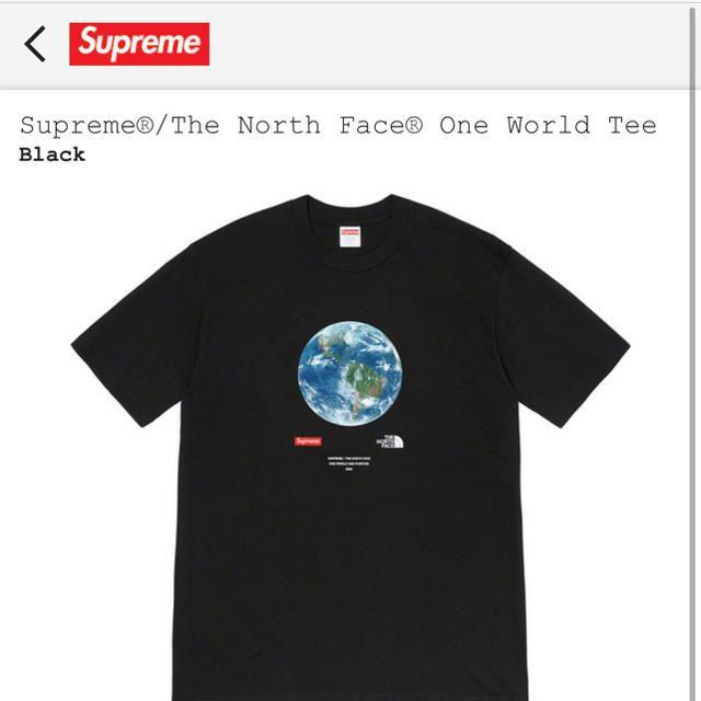 supreme north face one world tee L