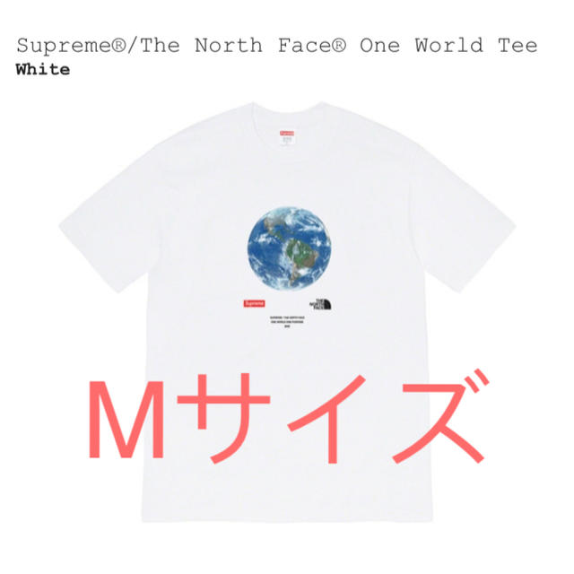 supreme one world tee Mトップス