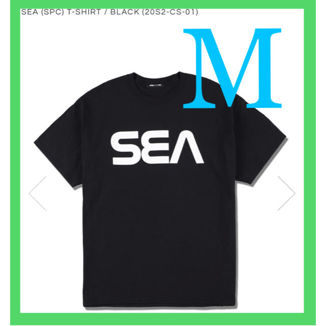 WIND AND SEA Tシャツ 黒 ブラック M 20S2-CS-01Tシャツ/カットソー(半袖/袖なし)