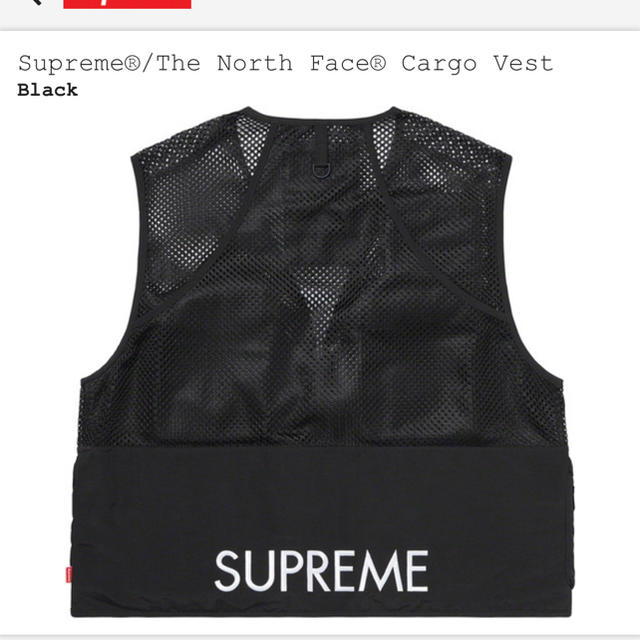 Supreme(シュプリーム)のSupreme The North Face Cargo Vest 黒　S メンズのトップス(ベスト)の商品写真