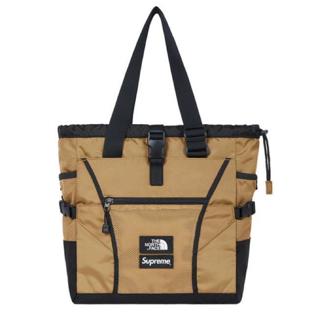 新品 送料無料 Supreme TNF Adventure Tote Gold