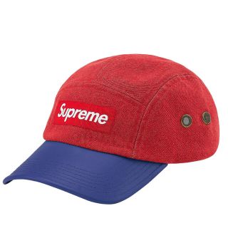 シュプリーム(Supreme)のSupreme 2-Tone Denim Camp Cap デニム　レッド(キャップ)