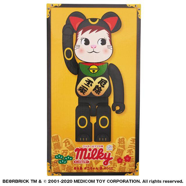 MEDICOM TOY(メディコムトイ)のBE@RBRICK 招き猫 ポコちゃん 黒 400％ エンタメ/ホビーのフィギュア(その他)の商品写真