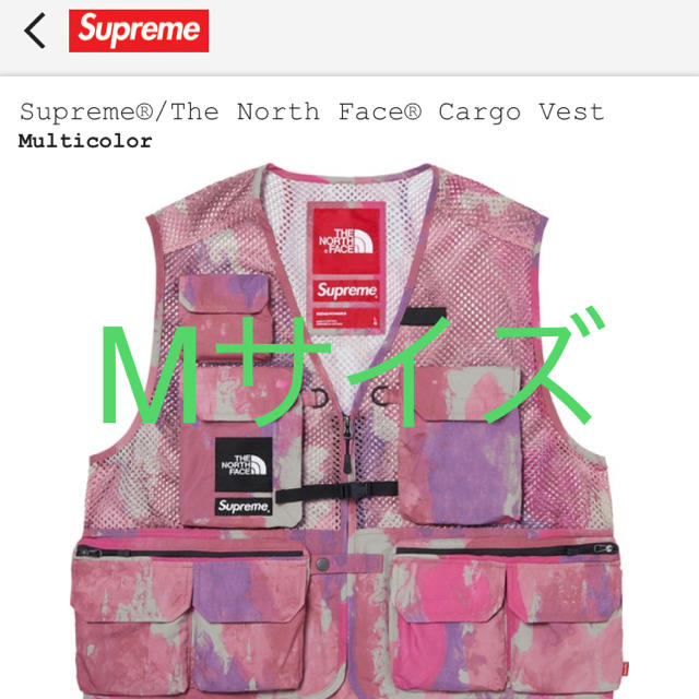 supreme the north face cargo vestマルチカラーM