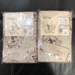 ディズニー(Disney)の【新品未使用】ディズニー ミッキー カーテン 4枚（巾100cm×丈200cm）(カーテン)