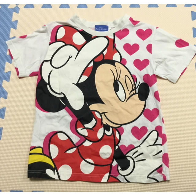 Disney(ディズニー)の中古！女の子用のミニーちゃんTシャツ・サイズ130 キッズ/ベビー/マタニティのキッズ服女の子用(90cm~)(Tシャツ/カットソー)の商品写真