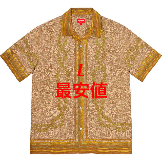 【最安値】supreme Mosaic Silk shirt s/s