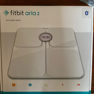 値下げ中　Fitbit Aria2 WiFi/Bluetooth対応 White(体重計)