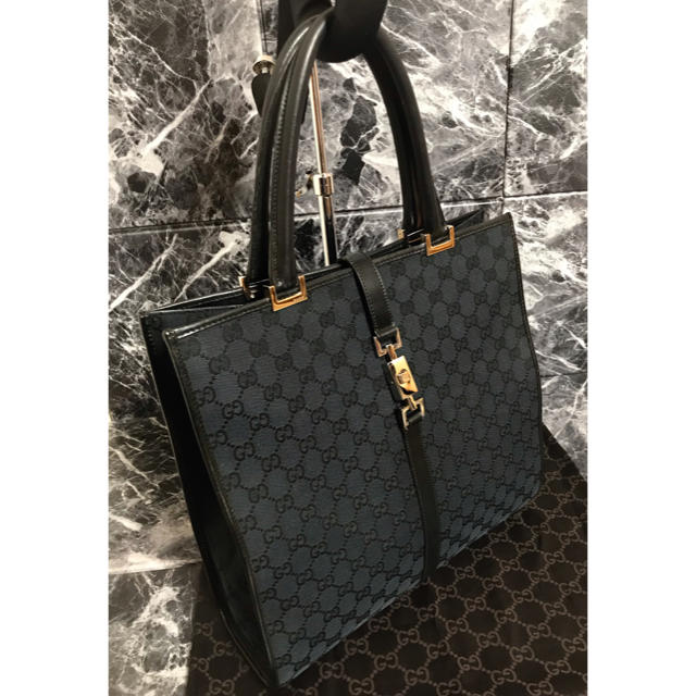 Gucci(グッチ)の【極美品】GUCCI グッチ キャンバス GG柄 ビジネス ハンド バッグ メンズのバッグ(ビジネスバッグ)の商品写真