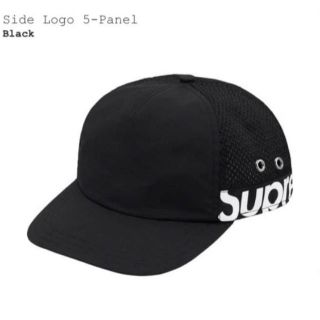 シュプリーム(Supreme)の新品 Side Logo 5-panel 黒　キャップ　supreme (キャップ)