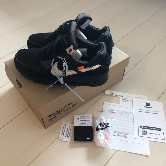 AA7293-001サイズNIKE Air Max 90 Off-White Black