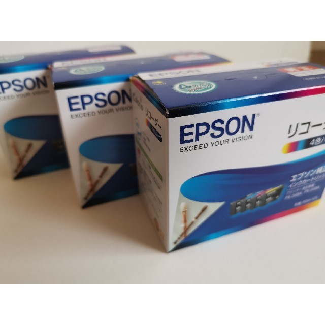 【新品未使用】EPSON 純正　リコーダー　4色パック（3個）