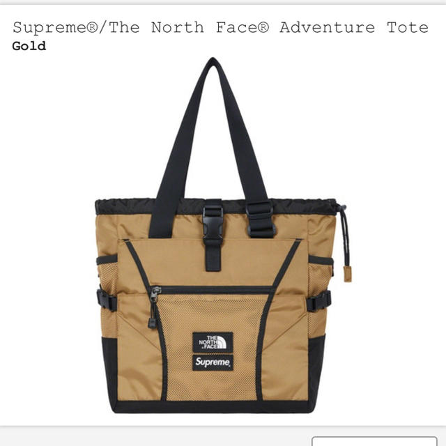 supreme ノースフェイス シュプリーム tote トート ゴールド