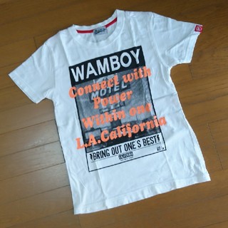 ワムワム(WAMWAM)のWAMWAM*白プリントTシャツ*150*ワムワム(Tシャツ/カットソー)