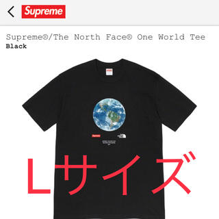 【XL】シュプリーム ノースフェイス One World Tee Black 黒