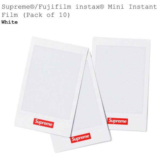 Supreme(シュプリーム)のsupreme fujifilm instant スマホ/家電/カメラのスマホ/家電/カメラ その他(その他)の商品写真