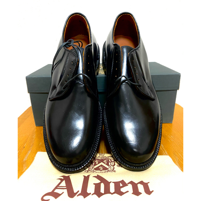 Alden(オールデン)の⭐️値下げ⭐️ ALDEN コードバン プレーントゥ メンズの靴/シューズ(ドレス/ビジネス)の商品写真