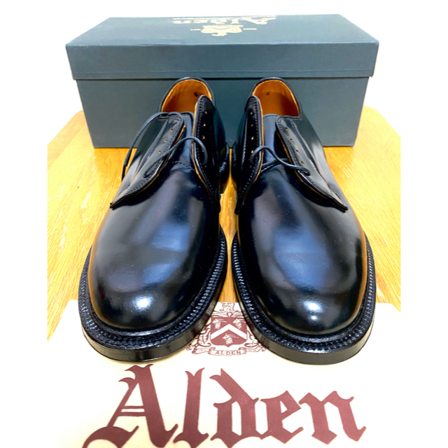 Alden(オールデン)の⭐️値下げ⭐️ ALDEN コードバン プレーントゥ メンズの靴/シューズ(ドレス/ビジネス)の商品写真