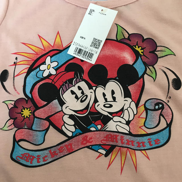Disney(ディズニー)のディズニーストア　100 ミッキー ミニー　ピンクT キッズ/ベビー/マタニティのキッズ服女の子用(90cm~)(Tシャツ/カットソー)の商品写真
