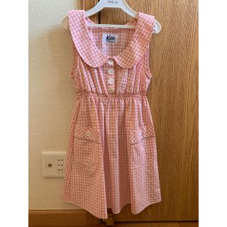 katie ギンガムチェックワンピース ピンク 新品未使用